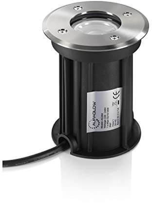 Auraglow Depth Low GU10 Barbell Garden Ground Path Deck Light IP67 Garage Outdoor Uplighter