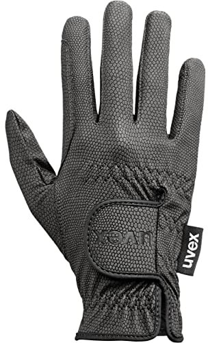 Uvex Sportstyle - dehnbarer Reithandschuh für Damen und Herren - exzellenter Grip & strapazierfähig - touchscreenfähig - Schwarz - 8.5