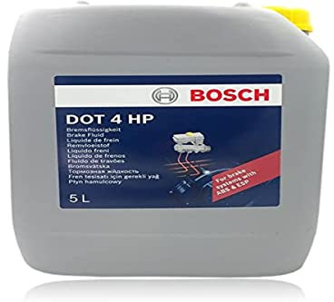 Liquido Freni Bosch DOT 4 HP, 5 L – Per tutti i veicoli moderni con freni ABS e ESP