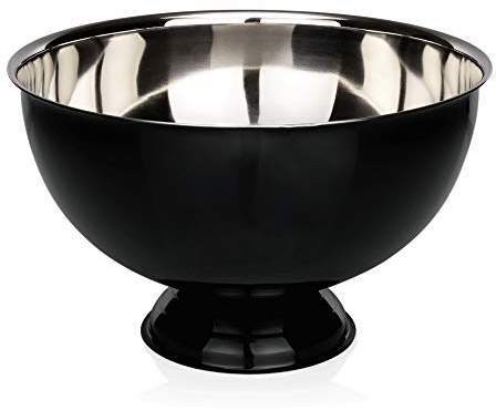 WAS 1521 381 krom nickelstål champagnekylare, svart, 38,0 cm diameter, 23,0 cm höjd