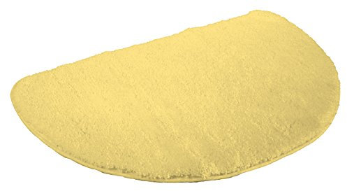 Kinzler J-10005/06 gelb Duschmatte, Mikrofaser, 50x80 cm halbrund