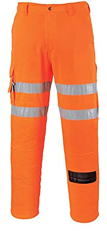 Portwest RT46 Combat järnvägsbyxor, Orange, 3XL
