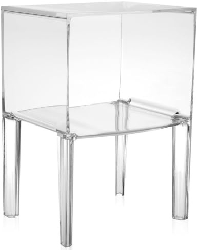 Kartell Ghost Buster Mesita de Noche, 40 x 34 x 57 cm, Cristal, Pequeño
