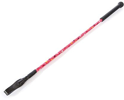 Hyschool Riding Crop/Whip Many Colours Sparkly Pony Design, Hot Pink