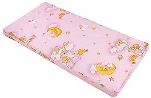Best For Kids Cuna colchón colchón de viaje Baby colchón espuma colchón 70 x 140 cm rosa Rosa