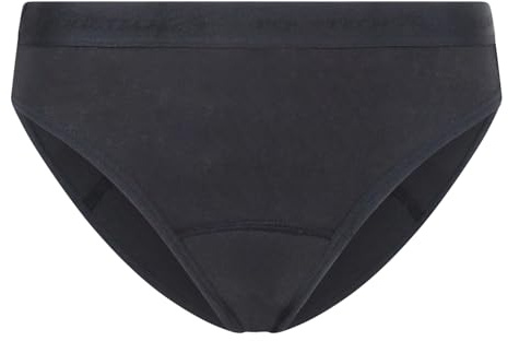 Equetech Bikini Brief - Ropa interior clásica para equitación, color negro, talla M, Negro, 40-42