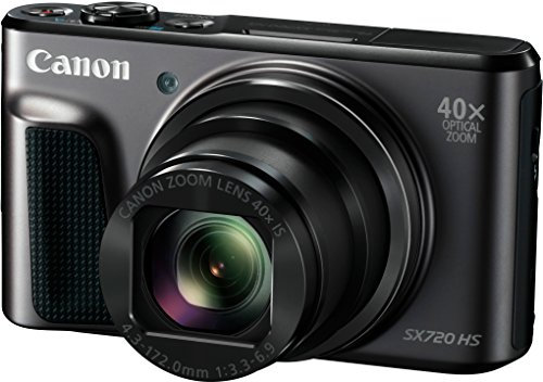 Canon PowerShot SX720 HS Digitalkamera (20,3 MP, 40 x Zoom, 7,5cm (3 Zoll) LCD-Display, Full HD,CMOS-Sensor, WLAN) schwarz