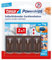 tesa Powerstrips Vario-Gardinenhaken / Selbstklebende Gardinenhaken von tesa - wieder ablösbar und mehrfach verwendbar / Bis 1 kg Belastung / 1 x 4 Stück / Braun