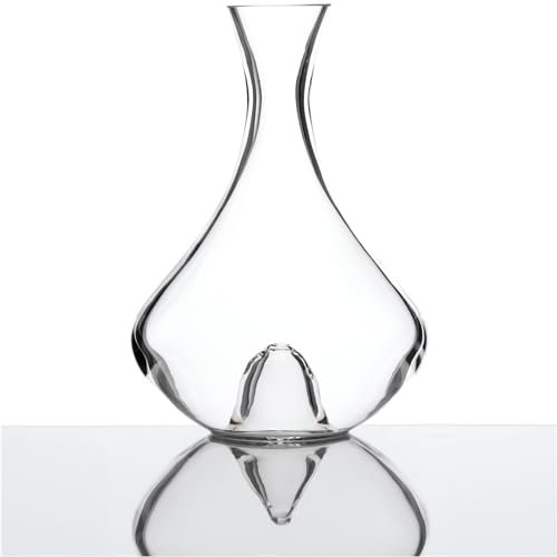 Stölzle Lausitz Decantador Fire 250 ml – Elegante Decantador de Vino Tinto para Óptima Oxigenación – Garrafa de Cristal Soplado a Mano – Apto para Lavavajillas y Resistente a Golpes