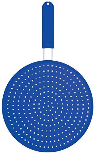 Colourworks CWSPLATTERBLU - Tapa antisalpicaduras de Silicona, 28 cm, Color Azul