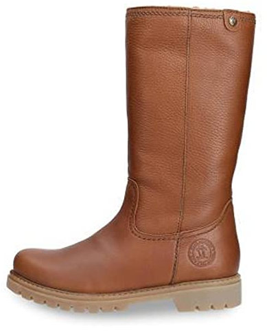 Panama Jack Bambina Damen Warm gefüttert Schlupfstiefel Langschaft Stiefel & Stiefeletten, Braun (Bark B11), 39 EU (6 Damen UK)
