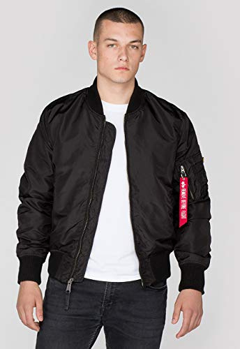 ALPHA INDUSTRIES MA-1 TT Chaqueta, Negro (Black 03), para Hombre
