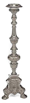 aubaho Candelabro 65cm Iglesia candelabro lámpara Soporte ALU candelabro