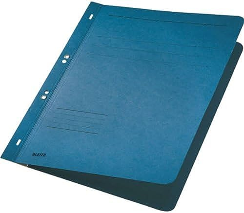 Esselte Leitz Ösenhefter, 1/1 Vorderdeckel, A4, kfm.- oder Amtsheftung, Manilakarton, blau, 50Stück