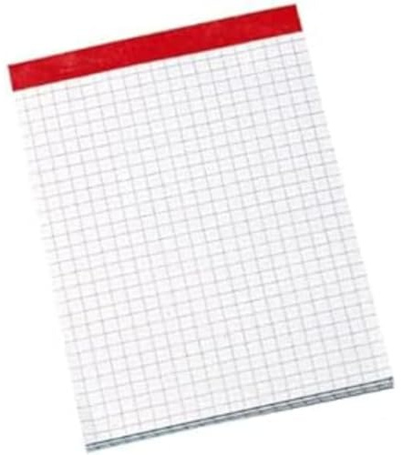 CONQUERANT lot de 5 Bloc-Notes Basic A4 Petits Carreaux 5mm 200 Pages Agrafées Tête