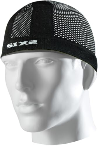 Sixs Carbon Underwear Gorro Bajo Casco, Hombre, Negro Carbon, Talla única