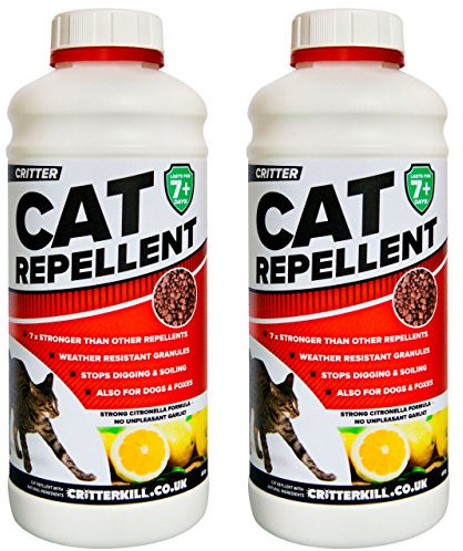 Critter Cat And Dog Repellent | 650g Covers 216m2 | Long Lasting Protection | Professional Strength (Twin Pack, 2x 650g)