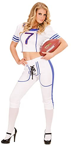W WIDMANN MILANO Party Fashion - Kostüm American Football Girl, Top und Hose, Mottoparty, Karneval