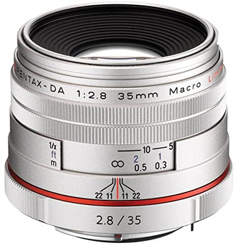 Pentax HD DA Limited 35mm F2.8 Macro Lens - Silver
