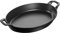 STAUB Ofenform/Servierplatte/Auflaufform, oval mit 2 Griffen, 32 cm, 2,2 L, Gusseisen, Für alle Herdarten inkl. Induktion & Backofen, stapelbar, Schwarz