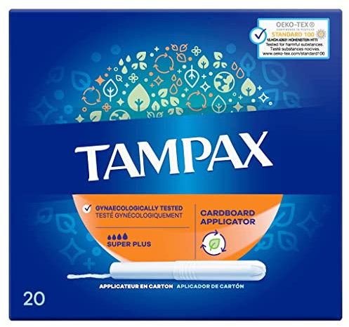 Tampax Super Plus Tampons Applikatorkarton, je 20 Stück