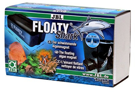 JBL Floaty Shark, Aimant nettoyeur flottant pour vitres d'aquariums épaisses