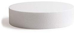 Decora 0174010 Basi tonde in polistirolo ideali per esercitazioni e per realizzare torte a piani dall'aspetto perfetto, Dim. Ø 17,5 X H 7,5 CM