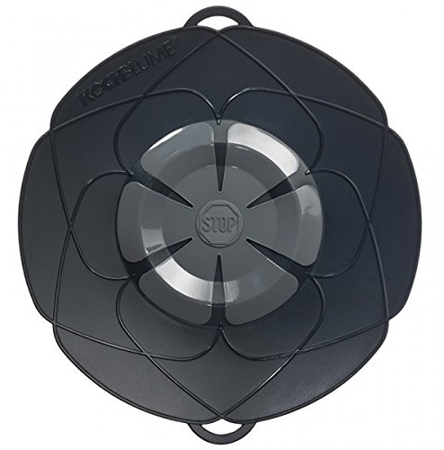 Cookline cooking flower with over-boil splash-guard, customisable, Anthracite, Klein Q 25.5 cm 14-20 cm