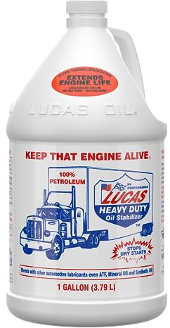Lucas Oil 10002 Heavy Duty Oil Stabilizer, 3.785 Litre, White