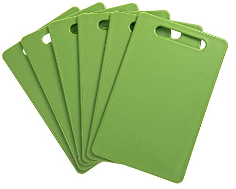 SIDCO Schneidebrett 6 x Frühstücksbrett Schneidbrett Frühstücksbrettchen grün 24x15 cm