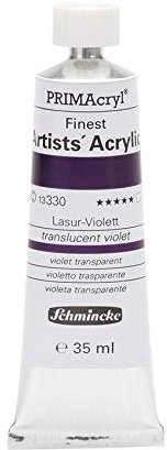 Schmincke – PRIMAcryl® - feinste Künstler-Acrylfarben, Lasur-Violett - 35 ml