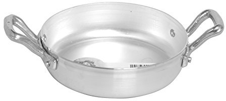 Agnelli Pentole Padella Family Cooking in Alluminio con 2 Manici, Diametro 24 cm, Metallo, Argento