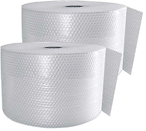 verpacking pluriball 30 cm x 100 m - 60 my [dimensione e quantità a scelta] 2 rotoli pluriball materiale imbottitura riempimento imballaggio per spedizione e trasloco Bubble Wrap 2 strati