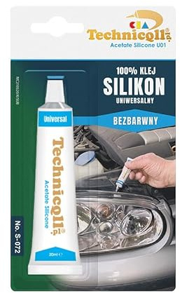 Technicqll Silikon-Klebstoff, transparent, farblos, 20 ml