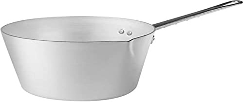 Pentole Agnelli BLTF aluminiumpanna med pip, handtag i rostfritt stål, silver 20 Cm SILVER