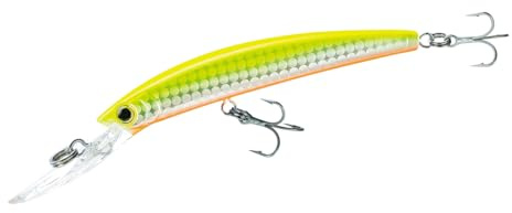 Yo-Zuri Crystal Minnow Deep Diver, Holografische Chartreuse, 5-1/4-Inch