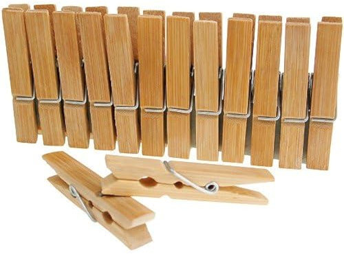 Wäscheklammern Holz, 65x10mm, 24 Stück