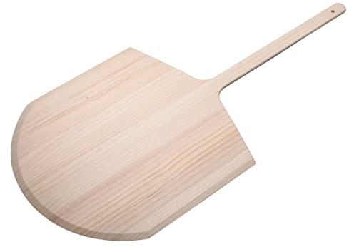 Winco 20 x 20 x 42 Wooden Pizza Peel With 42 Handle