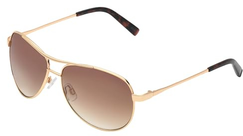 Jessica Simpson Women's J106 Iconic Metal Aviator Pilot Sunglasses with UV400 Protection - Designer Sunglasses for Women, 60mm