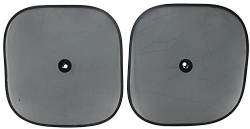 TURBOCAR - Pare-Soleil Voiture - Pare Soleil latéral Fixation à Ventouse - Fixation par Ventouse Centrale homologué en 71-2 pièces - Dimensions: 44 x 38 cm - Couleur: Noir - Protège de la Chaleur