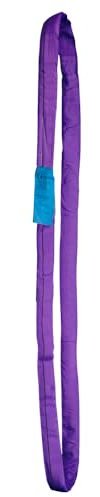 PONSA. 1t - 1m Eslinga Tubular/Redonda Violeta de Poliéster de Alta Tenacidad, de 1000kg de Resistencia y 1m lineal (2m Circunferencia) con Tratamiento Anticorte Ponsagard