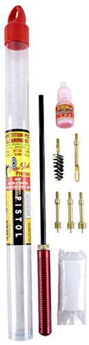 Pro-Shot Competition Series Coated Rod Kit: Gun Cleaning Kit for .357, .38, 9mm, .40, 10mm, .45 Cal, Pistol Tool Set with Spear Tip Jags, Hunting Gear and Essentials, 8 Barrel Cleaner, USA Made