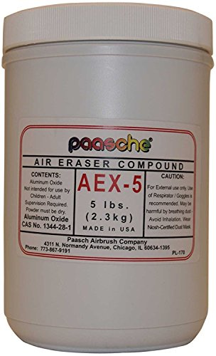 Paasche Airbrush AEX-5-240 Aluminum Oxide Abrasive, 240 Grit, Gray