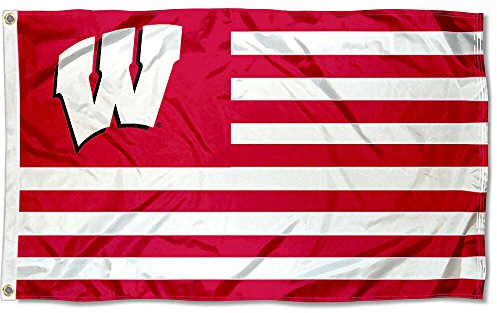 Wisconsin Badgers Stars and Stripes Nation Flag
