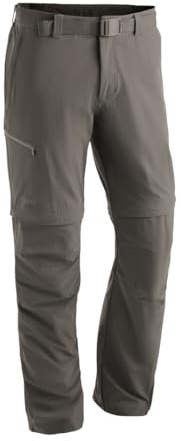 Maier Sports Tajo 2, Herren Wanderhose, Wasserabweisende Outdoorhose für Trekking und Hiking, Praktische Zipp-off-Funktion, PFC-frei, mSTRETCH pro 4 & Dryprotec, Braun, 50 (W33/L32)