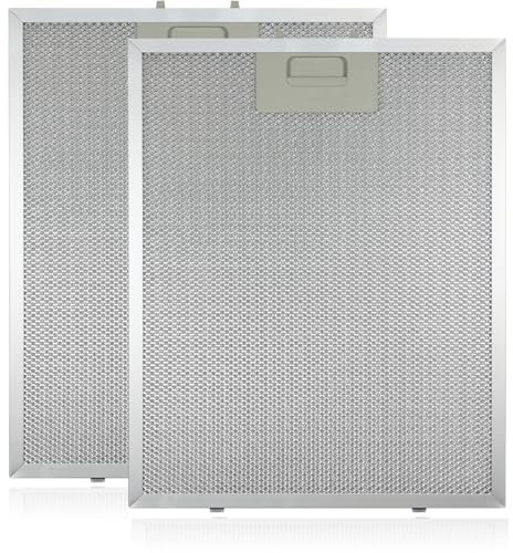 SPARES2GO Metal Grease Filter Mesh for Diplomat Cooker Hood (Silver, 320 x 260mm) (Pack of 2)