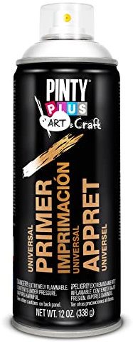 PINTYPLUS ART & CRAFT Imprimación universal en spray 520, 338g, Embalaje puede variar