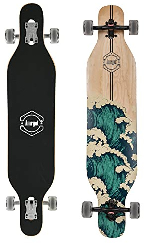 Amrgot 42 inches Complete Longborads Drop Through Deck Concave Cruise Professional Longboards