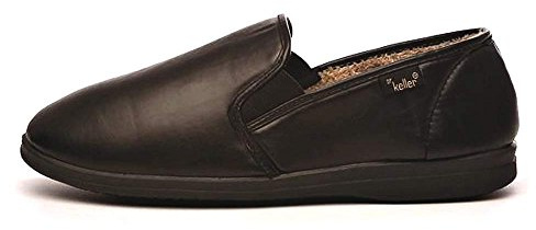 Mens Dr Keller Christof Viynl Sliippers Colour:Black Size:UK 11 (Adult)