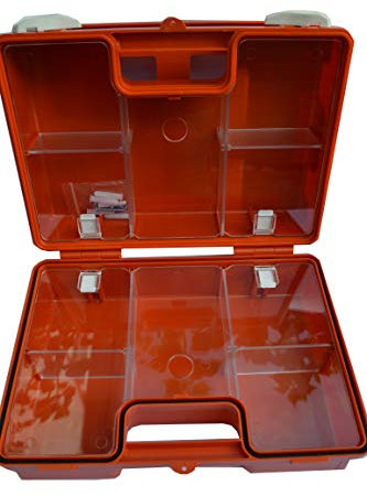 Erste Hilfe Koffer zur Wandmontage inkl. Befestigungsmaterial und Beatmungshilfe (leer, Quick 26x17x11 cm)